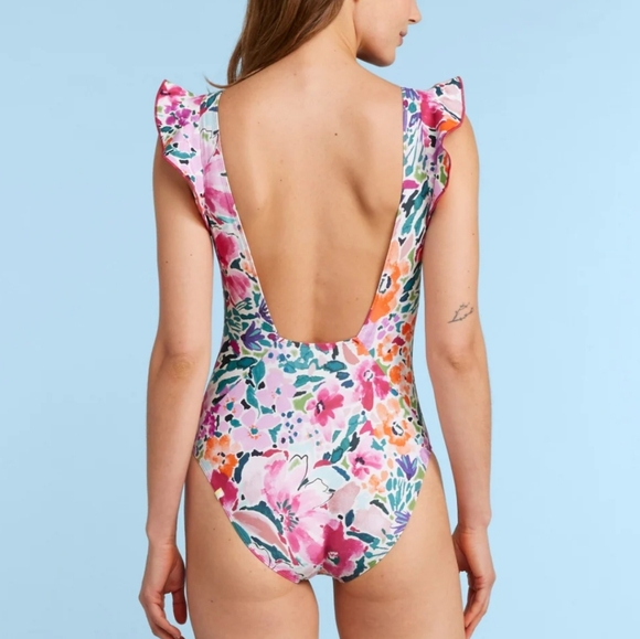 Summersalt x L.L. Bean The Ruffle Backflip One Piece Swimsuit Size 14 - Picture 2 of 9